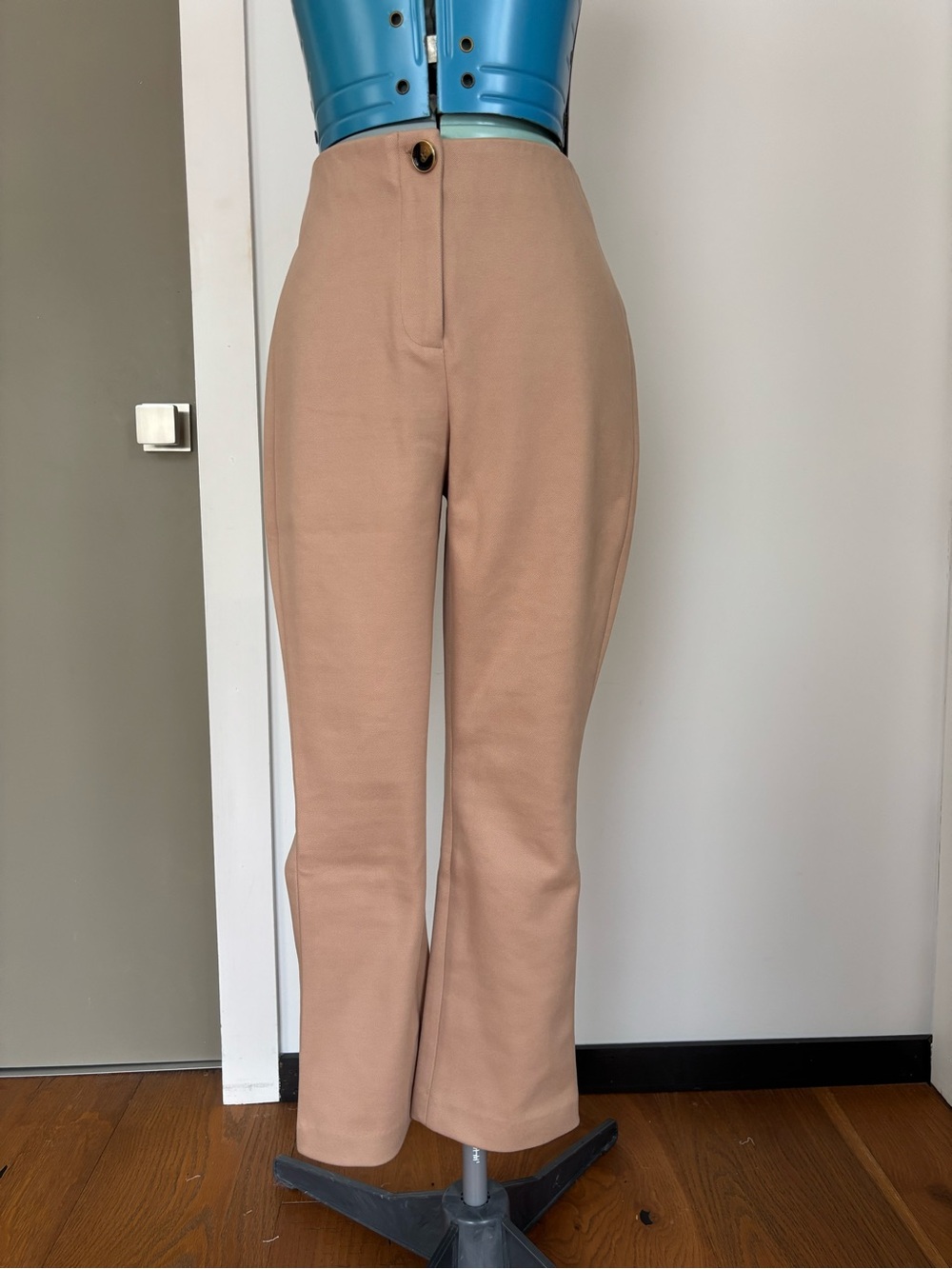 Tuckernuck Ashford Camel Flannel Cropped Kick Flare Pants S NWT